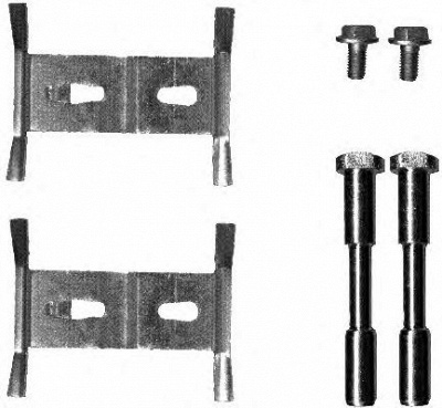 HELLA PAGID 8dz355203181 -  Комплектующие, колодки дискового тормоза